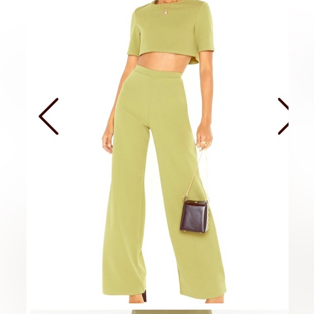 Nasty Gal green two piece set